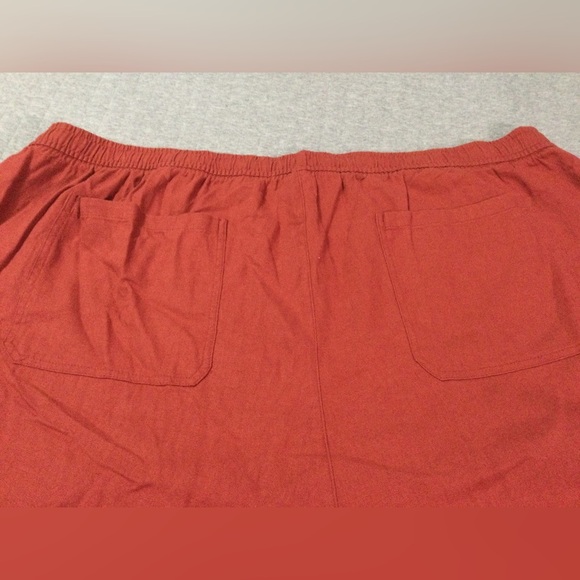 Old Navy High-Waisted Linen-Blend Shorts Fired Clay Red Size 4X NWOT - Picture 6 of 6